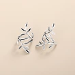 Leaf ear clip for women without piercings Korean simple fresh forest retro student ear bone clip