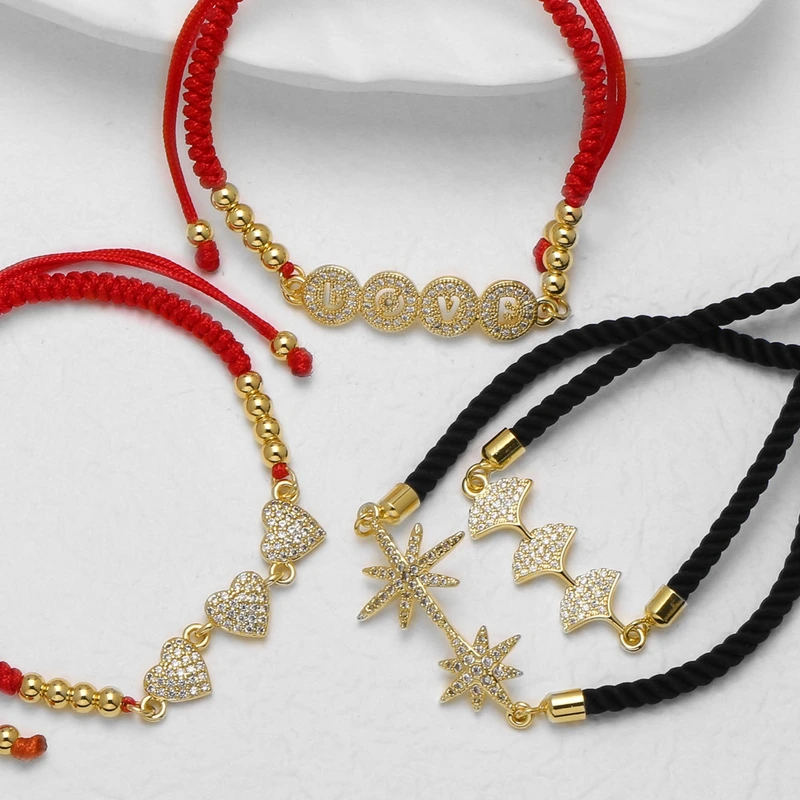 AS jewelry European and American full zircon adjustable love bracelet copper plated real gold love bracelet female brf59