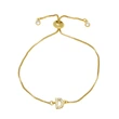 AS jewelry full zirconium 26 English letters bracelet copper plated real gold adjustment jewelry brm62