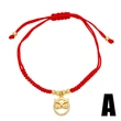 European and American hot-selling red string animal bracelet fashionable simple bird whale gold-plated bracelet bracelet female brm15