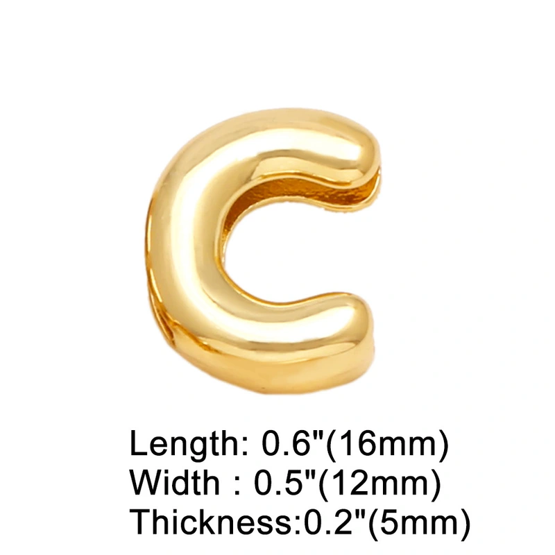 AS jewelry hot selling 26 English letters belt bracelet diy gold-plated hand jewelry female brg78