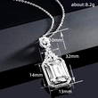 Light luxury temperament geometric design necklace 2023 new sugar cube pendant angel French sweater chain
