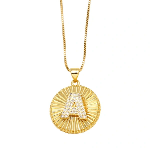 AS jewelry new hot selling 26 English letters pendant necklace clavicle chain nkb785 necklace