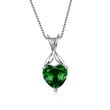   Hot selling new style heart-shaped pendant European and American versatile necklace simple floral box chain necklace