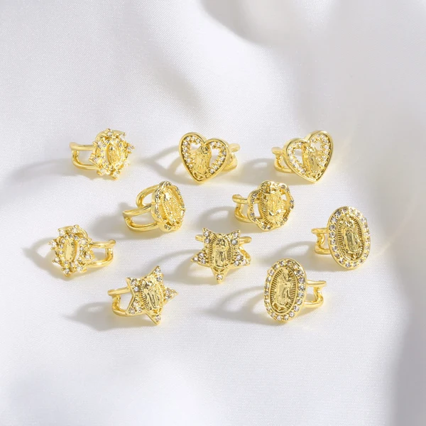 AS jewelry European and American love Virgin Mary earrings no ear piercing ear clip ers01 earrings