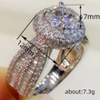    Fashion hot selling rings, luxurious atmosphere, luxury wedding index finger ring, classic bridal ring