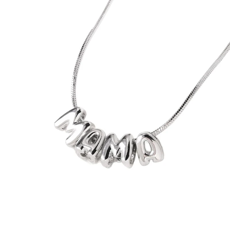 AS jewelry Europe and the United States hot selling Mother's Day English letter mom pendant necklace clavicle chain female nkb604