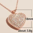 European and American new light luxury temperament versatile love necklace niche peach heart clavicle chain accessories