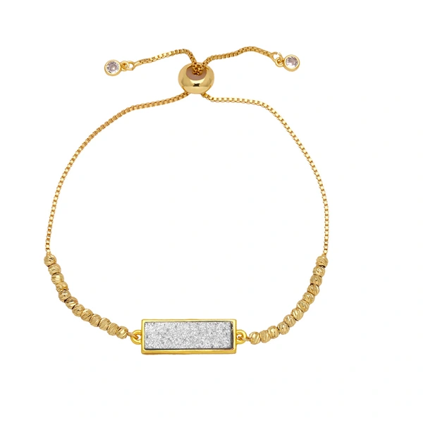 Jewelry colorful long bracelet European and American simple copper plated 18k gold bracelet hand jewelry wholesale brd23