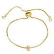 AS jewelry full zirconium 26 English letters bracelet copper plated real gold adjustment jewelry brm62