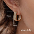 European and American light luxury micro-inlaid zircon earrings young ladies fashion earrings jewelry hot selling hot items