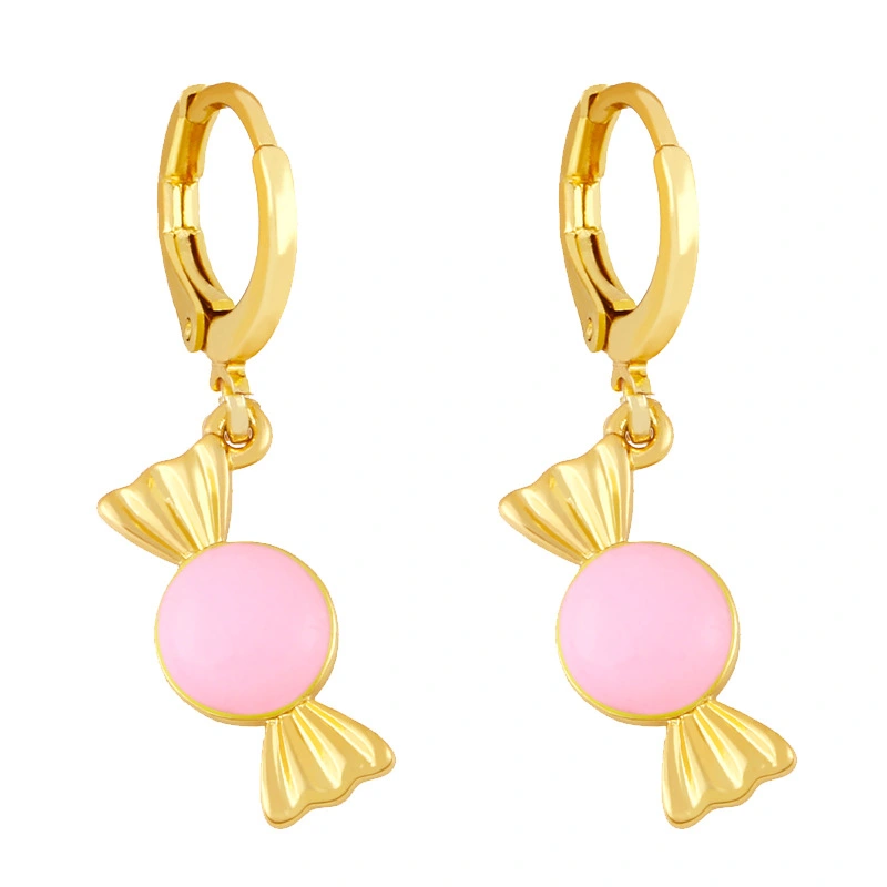 Clearance European and American candy oil drop earrings Internet celebrity niche design simple temperament earrings earrings erx97