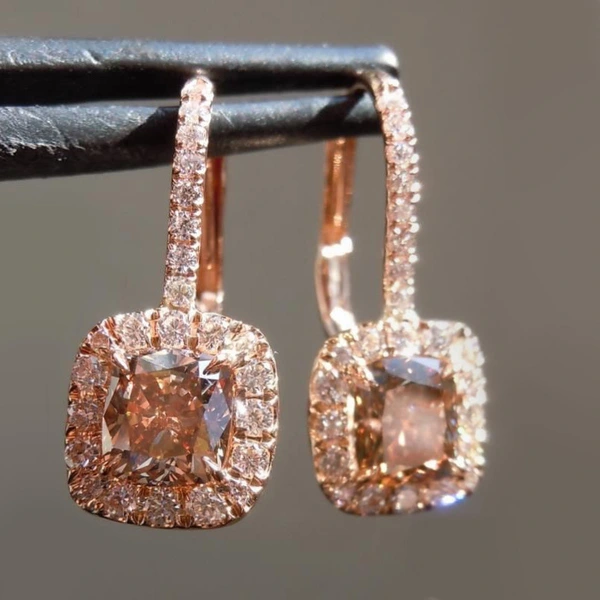   Hot selling new creative European and American inlaid zircon earrings earrings temperament versatile women's jewelry