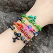 Clearance bracelet Evil eye eye braided bracelet devil eye puppy pendant bracelet brj45