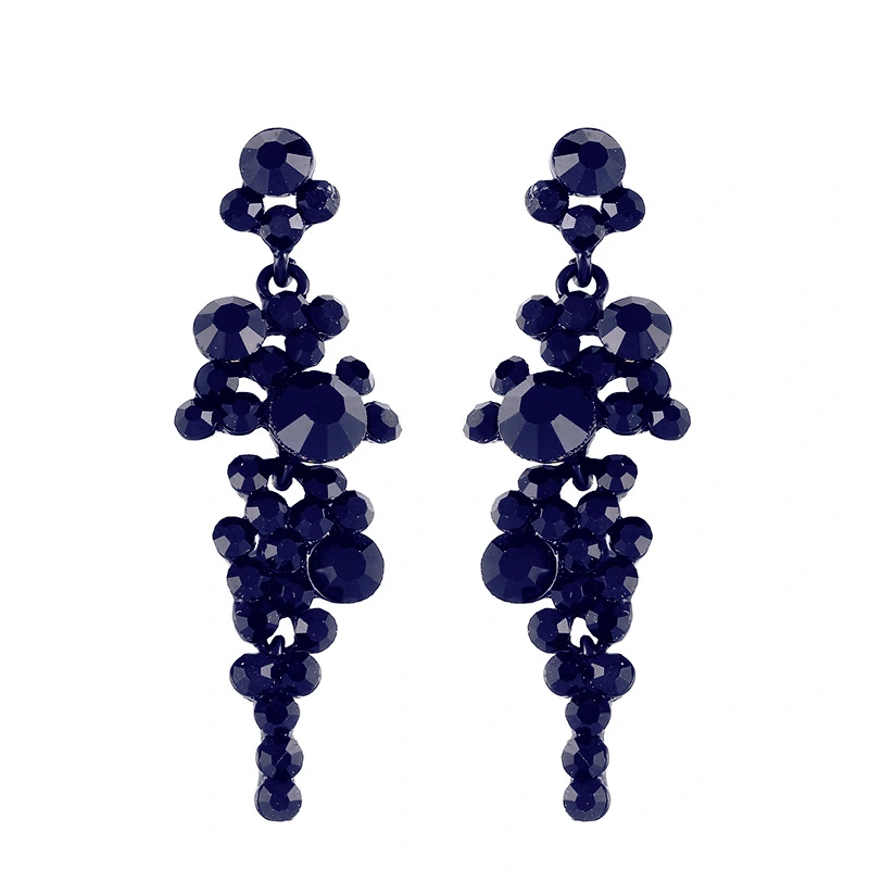 European and American fashion classic bridal earrings ladies long temperament crystal earrings earrings erj36