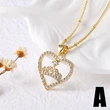 AS jewelry European and American new love heart necklace female gold-plated full zirconium Mickey head clavicle chain nky13