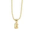 Hot sale 26 letters necklace female copper plated real gold polished letter pendant clavicle chain nkq67