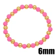 Bohemian color bracelet creative handmade copper gold-plated oil drop round beaded elastic bracelet bracelet brg92