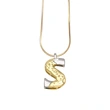 AS jewelry European and American 26 English letters pendant necklace female two-color gold-plated clavicle chain nkp20