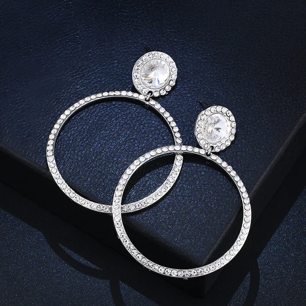 AS jewelry Europe and the United States hot selling wedding earrings women's high-end crystal earrings earrings erm31
