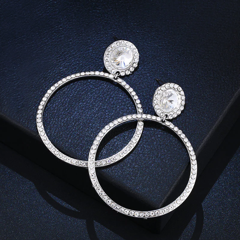 AS jewelry Europe and the United States hot selling wedding earrings women's high-end crystal earrings earrings erm31