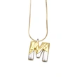 AS jewelry European and American 26 English letters pendant necklace female two-color gold-plated clavicle chain nkp20