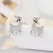  Sweet and exquisite deer earrings Christmas fashion festival earrings Korean style new simple cute earrings