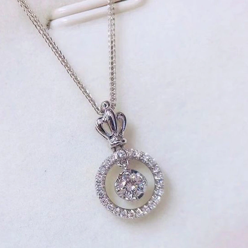 Niche design necklace INS light luxury all-match diamond necklace female zircon pendant clavicle chain jewelry