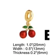 AS jewelry European and American copper plated real gold oil drop fruit cherry strawberry bracelet brm53 bracelet