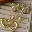 AS jewelry hot-selling pearl love peach heart smooth earrings women's gold-plated earrings erq72