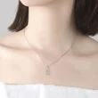 Mini Eiffel Tower Diamond Pendant Necklace European and American Style Romantic Love Creative Clavicle Chain for Women