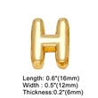 AS jewelry hot selling 26 English letters belt bracelet diy gold-plated hand jewelry female brg78