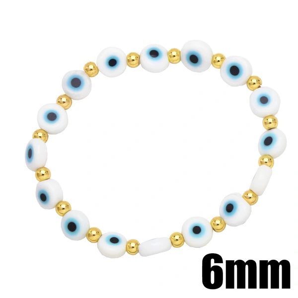 European and American retro Turkish devil eye bracelet 6mm color eye bracelet lucky bracelet brg95