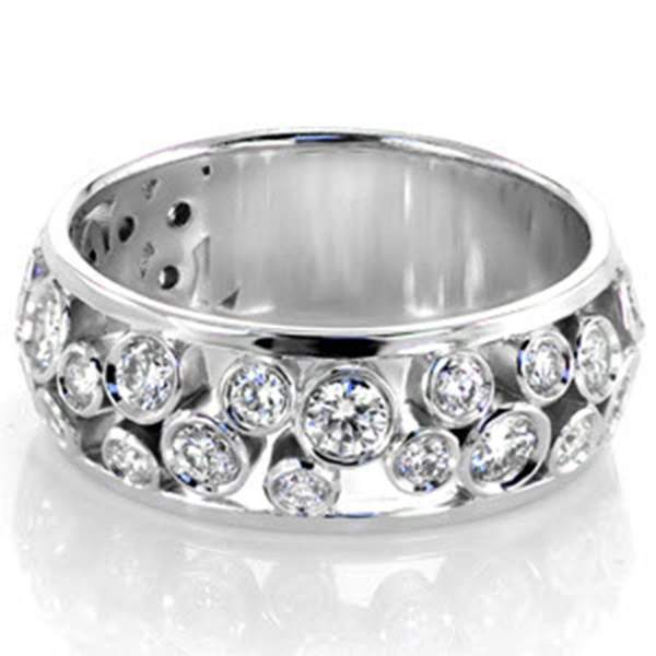 Best-selling new exquisite hollow micro-inlaid zircon ring unisex temperament ring
