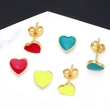 New trend earrings niche design oil drop heart earrings simple personality earrings era068