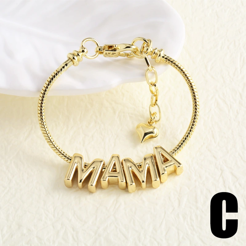 AS jewelry hot style alphabet strap Mother's Day mama gift bracelet hand jewelry female brb24
