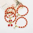 AS jewelry new hot selling fruit cherry pendant bracelet beaded hand jewelry bre44 bracelet