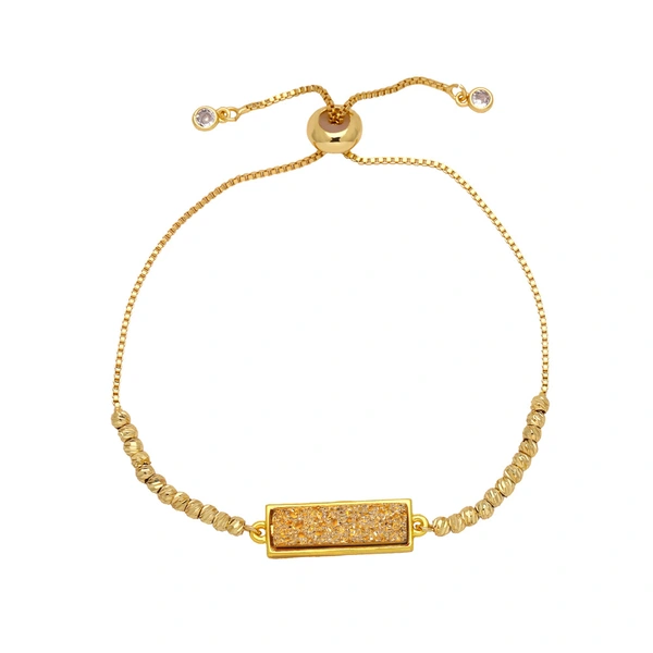 Jewelry colorful long bracelet European and American simple copper plated 18k gold bracelet hand jewelry wholesale brd23