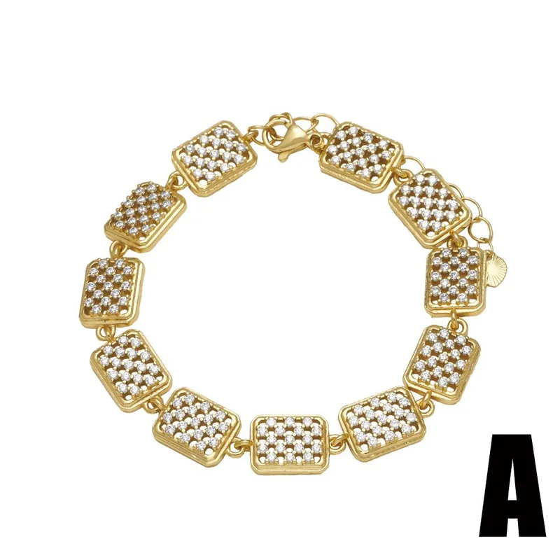 AS jewelry Europe and the United States hot selling love heart bracelet gold-plated full zircon high-end star hand jewelry brg22