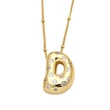 AS jewelry new fat 26 English letters pendant necklace gold-plated zircon clavicle chain nkq97