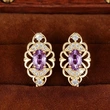 Russia's new earrings 2024 new trend high-end earrings hollow design temperament earrings