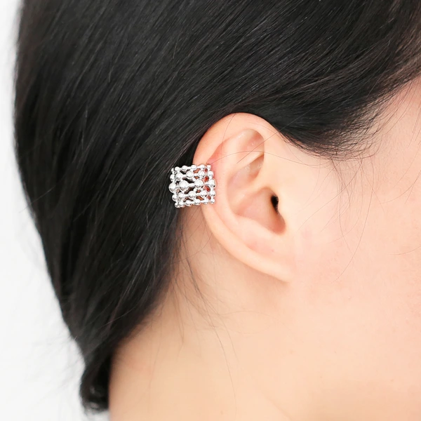 AS jewelry ear cuff European and American hot selling C-shaped earrings female smooth gold-plated earrings ear bone clip era195