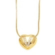 AS jewelry new style inlaid zircon love 26 letters pendant necklace clavicle chain nkb281necklace