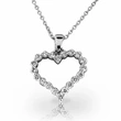 The same love pendant as the live broadcast of the Internet celebrity, the eternal heart necklace with diamonds and hollow women's love clavicle necklace