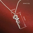  Direct selling Korean style forest flower necklace for women with letter pendant necklace design jewelry