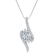 Summer new simple necklace exquisite zircon women's pendant necklace sparkling full diamond clavicle chain