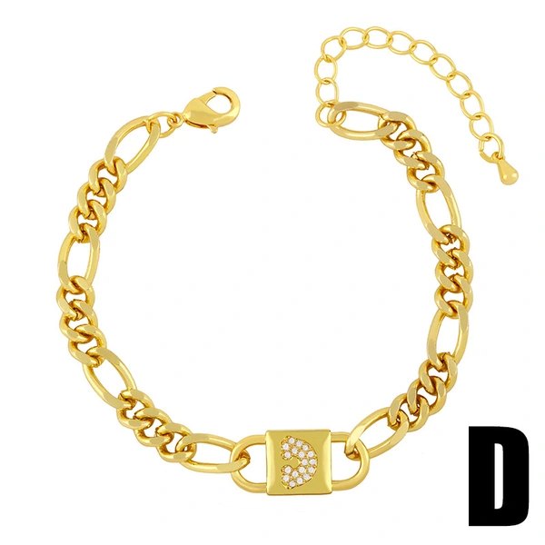 Clearance bracelet Korean style trendy jewelry women's rainbow moon cross bracelet mother and child chain bracelet brd14