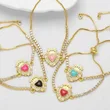 AS jewelry new color love heart pendant adjustable bracelet hand jewelry brg85 bracelet