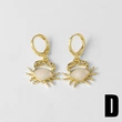 AS jewelry hot selling ocean wind pendant earrings turtle crab copper gold-plated earrings erz71