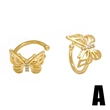 No pierced earrings European and American fashion inlaid zircon gold-plated butterfly ear bone clip earrings for women era022